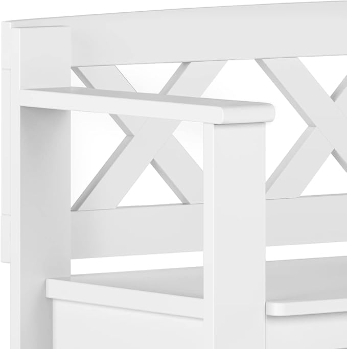 SIMPLIHOME Amherst Entryway Storage Bench - Image 6
