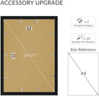 14x20 Poster Frame, Black Wood Frame with 12x18 Mat, 3 Pack - Image 4