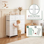 9-Drawer Dresser for Bedroom, Anti-Tip Tall Storage Organizer - Image 4