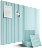 Fluxynara 48" x 36" Large Felt Bulletin Board, Aqua Blue by FLUXYNARA