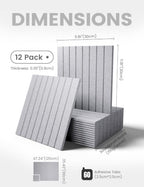 Fluxynara 48" x 36" Large Felt Bulletin Board, Soft Gray - Image 2