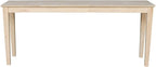 International Concepts Shaker Console Sofa Table, 72-Inch Long, Solid Parawood - Image 7