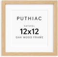 puthiac 12x12 Solid Oak Wood Picture Frame, Natural Oak, 1 Pack by PUTHIAC