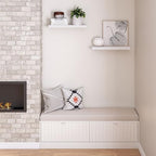 Ballucci Floating Shelves for Wall, 24" Wood Wall Shelf Set of 2, with Invisible Brackets for Bathroom, Living Room, Bedroom, Kitchen, Nursery, 8" Deep, White - Image 6