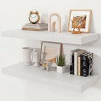 30" White Floating Shelves 12inch Deep Wall Shelf, Set of 2 by Ornawit