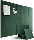 Fluxynara 48" x 36" Large Felt Bulletin Board, Pine Green by FLUXYNARA