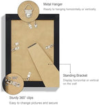 Hongkee 5.5 x 8.5 Diploma Frame Set of 4, Made of Real Glass and Black Frame, 5.5 by 8.5 Photo for Wall or Tabletop - Image 5