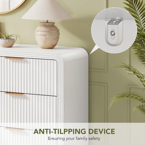 Decofy Fluted 6 Drawers Dresser, 47.2'' Wide Chest of Drawers for Bedroom - Image 6