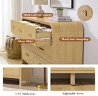 Curved Drawer Dresser for Bedroom with 7 Drawers, 54'' Wide Chest of Drawer - Image 6