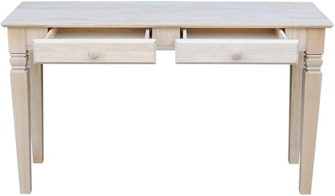 Java Console Table with 2 Drawers, Unfinished - Image 4
