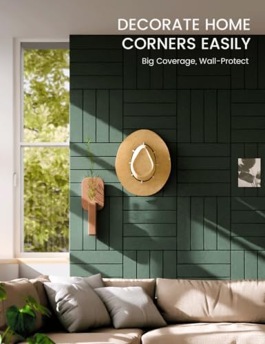 Fluxynara 48" x 36" Large Felt Bulletin Board, Pine Green - Image 3