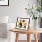 puthiac 8x10 Solid Oak Wood Picture Frames, Walnut, 3 Pack - Image 5