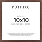 puthiac 10x10 Solid Oak Wood Picture Frame, Walnut, 1 Pack by PUTHIAC