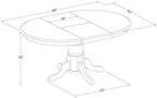 East West Furniture AVT-LWH-TP Avon Dining Room Table - Image 3