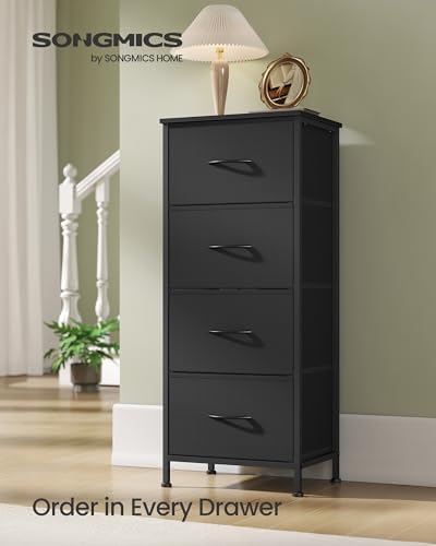 SONGMICS Dresser for Bedroom, Tall Dresser with 4 Fabric Drawers - Image 3