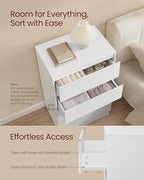 VASAGLE 4-Drawer Dresser, Chest of Drawers, 23.6 x 15.7 x 38.3 Inches - Image 4