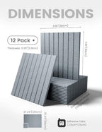Fluxynara 48" x 36" Large Felt Bulletin Board, Blue Gray - Image 2