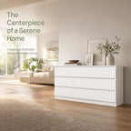 Spaco White 9 Drawer Dresser for Bedroom,Modern Long Dresser with Deep Drawer,Large Storage Chest of Drawer,Wood Bedroom Storage Organizer Furniture Drawers for Living Room - Image 6