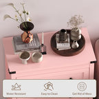BORNOON 3-Drawer Dresser, Small Wooden Chest of Drawers with Metal Knobs, Water-Resistant Top, Storage Organizer with Anti-Tip Kit for Bedroom, Nursery, Living Room - Image 6