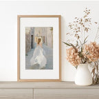 11x17 Picture Frame, Solid Oak Wood 11x17 Poster Frame with Mat to 8x12 - Image 6