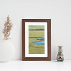 4x6 Picture Frame, Solid Oak Wood 4x6 Picture Frames with Mat to 3x5 - Image 2