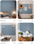 Fluxynara Felt Bulletin Board & Cork Board Alternative, Dusty Blue - Image 6