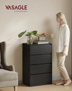 VASAGLE 4-Drawer Dresser, Chest of Drawers, 23.6 x 15.7 x 38.3 Inches - Image 2
