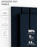 Fluxynara 36" x 24" Large Felt Bulletin Board, Carbon Blue - Image 5