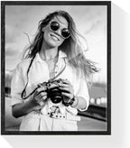 puthiac 20x24 Solid Oak Wood Picture Frame, Black, 1 Pack by PUTHIAC