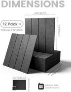 Fluxynara Felt Bulletin Board & Cork Board Alternative, Charcoal Gray - Image 2