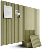 Fluxynara 48" x 36" Large Felt Bulletin Board, Olive Green by FLUXYNARA