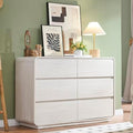 Standifurno White 6 Drawer Dresser for Bedroom, 47" Wide Dresser with Large Storage, Wooden Chest of Drawers for Bedroom, Hallway. by StandifurnoFurniture