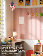 Fluxynara 36" x 24" Large Felt Bulletin Board, Pink - Image 4