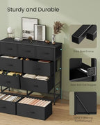 SONGMICS Dresser for Bedroom, Wide Dresser with 9 Fabric Drawers - Image 6