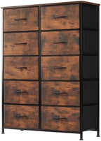 DUMOS 10 Drawer Dresser for Bedroom, Storage Organizer Chest of Drawers by DumosLifestyle