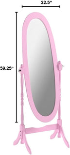 Roundhill Furniture Queen Anna Style Floor Cheval Mirror - Image 7