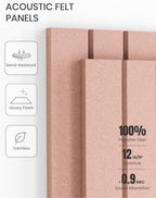 Fluxynara 36" x 24" Large Felt Bulletin Board, Pink - Image 5