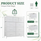 9-Drawer Dresser for Bedroom, Anti-Tip Tall Storage Organizer - Image 3