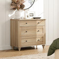 WAMPAT Dresser for Bedroom with 3 Drawers, Oak Wood Dressers by WAMPAT