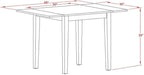 East West Furniture NDNO5-OAK-W 5 Piece Modern Dining Table Set Includes a - Image 5