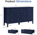 RoyalCraft 7 Drawer Dresser for Bedroom, 53" Wide, Wooden Chest of Drawers - Image 2