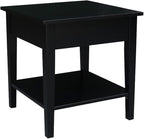 International Concepts Spencer Black Wood End Table by InternationalConcepts