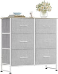 WLIVE Dresser for Bedroom with 6 Drawers, Light Grey by WLIVE