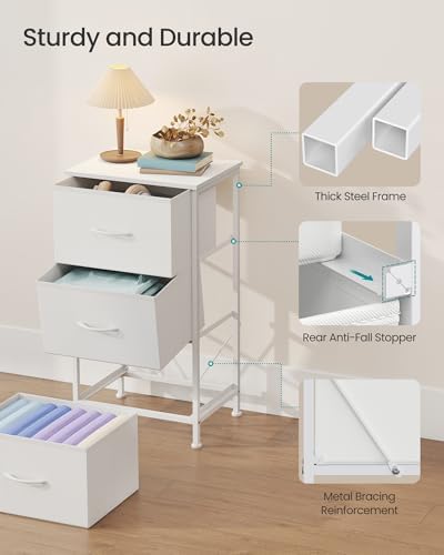 SONGMICS Dresser for Bedroom, Small Dresser with 3 Fabric Drawers - Image 6