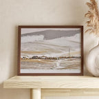 9x12 Wood Frame, Solid Oak 9x12 Picture Frame with Mat to 6x8 - Image 6