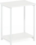 Furinno Simplistic Side Table, 2-Tier Metal Frame Modern End Table - Image 6