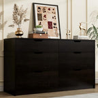 YESHOMY Dresser for Bedroom, 47.2" Modern Wood Chest with 6 Drawers by SearchallYESHOMY