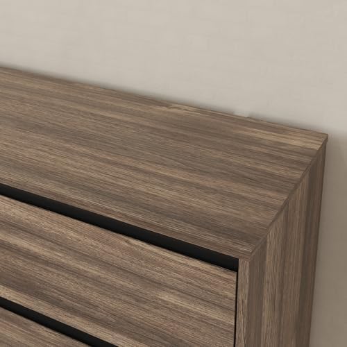 Bobve 70.9” Dresser for Bedroom with 9 Drawers, Large Modern Chest of Drawers Handle Free, Long Wooden Dressers Storage Organizer, Wide Double Dresser for Bedroom, Living Room, Hallway (Walnut) - Image 6