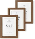 5x7 Picture Frame, Solid Oak Wood 5 x 7 Photo Frame with Mat to 4x6 by TumblerHome