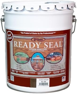 Ready Seal Exterior Wood Stain & Sealer, Burnt Hickory, 5 Gallon by ReadySeal